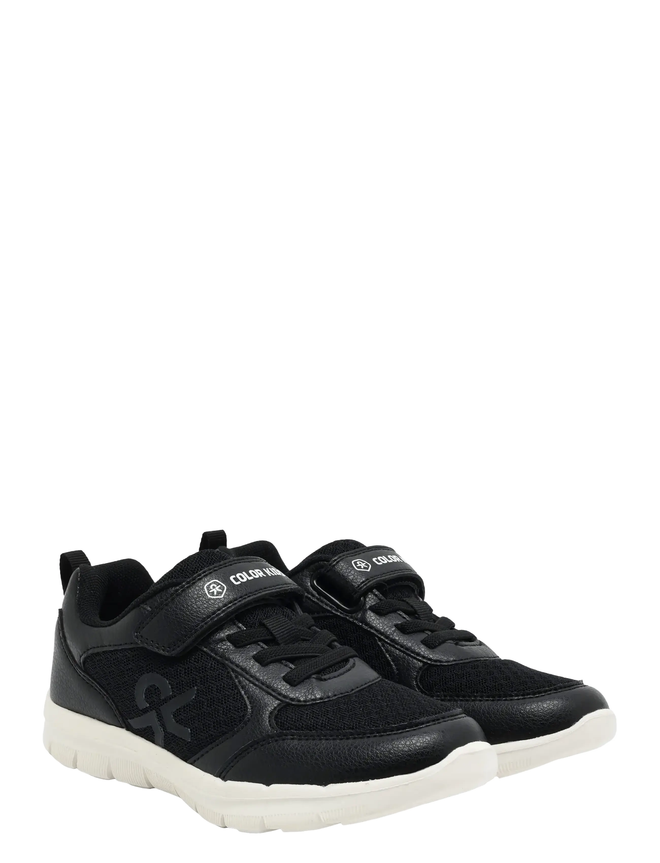 Color Kids Shoes W. Velcro - Color Kids - PHANTOM / black