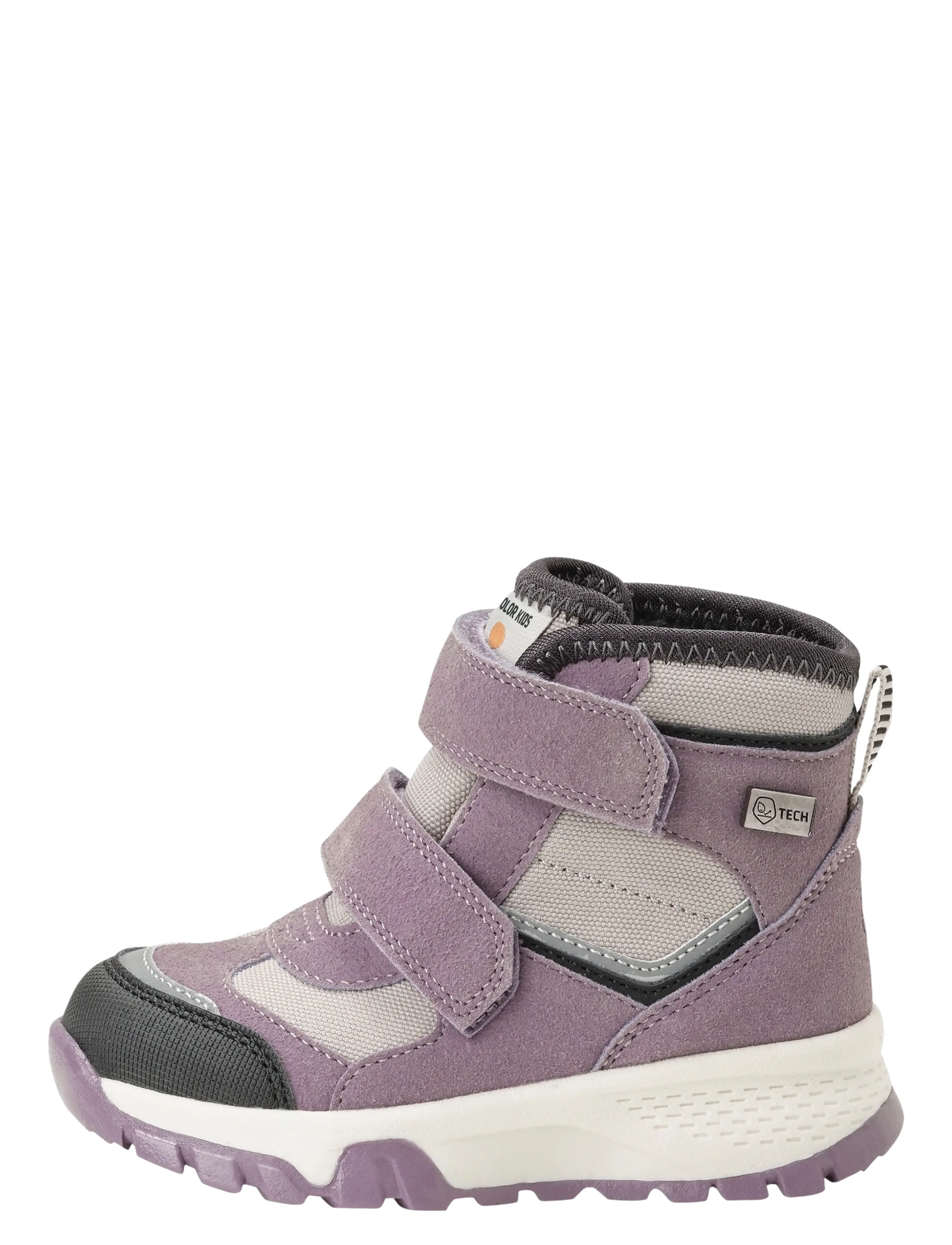 Color Kids - Boots W. Velcro, WP - talvesaapad - toadstool - 2