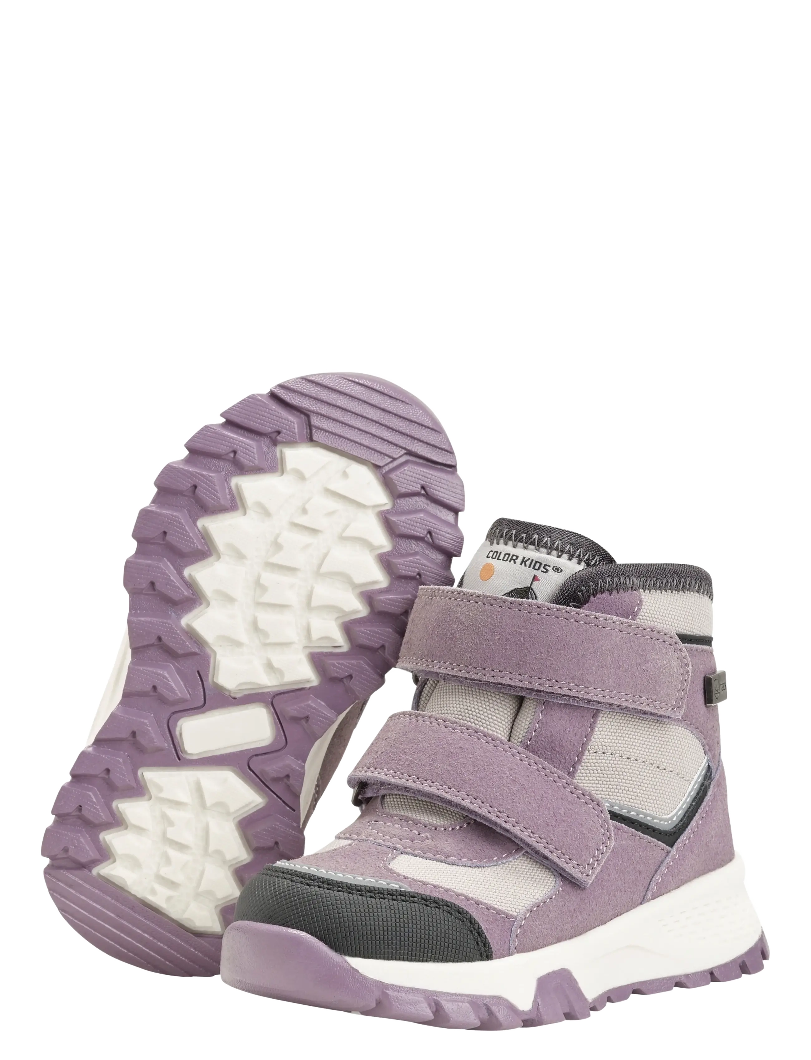 Color Kids - Boots W. Velcro, WP - talvesaapad - toadstool - 3