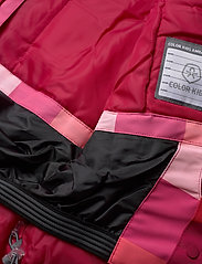 Color Kids - Padded ski jacket AOP - dunjakker og fôrede jakker - raspberry - 7