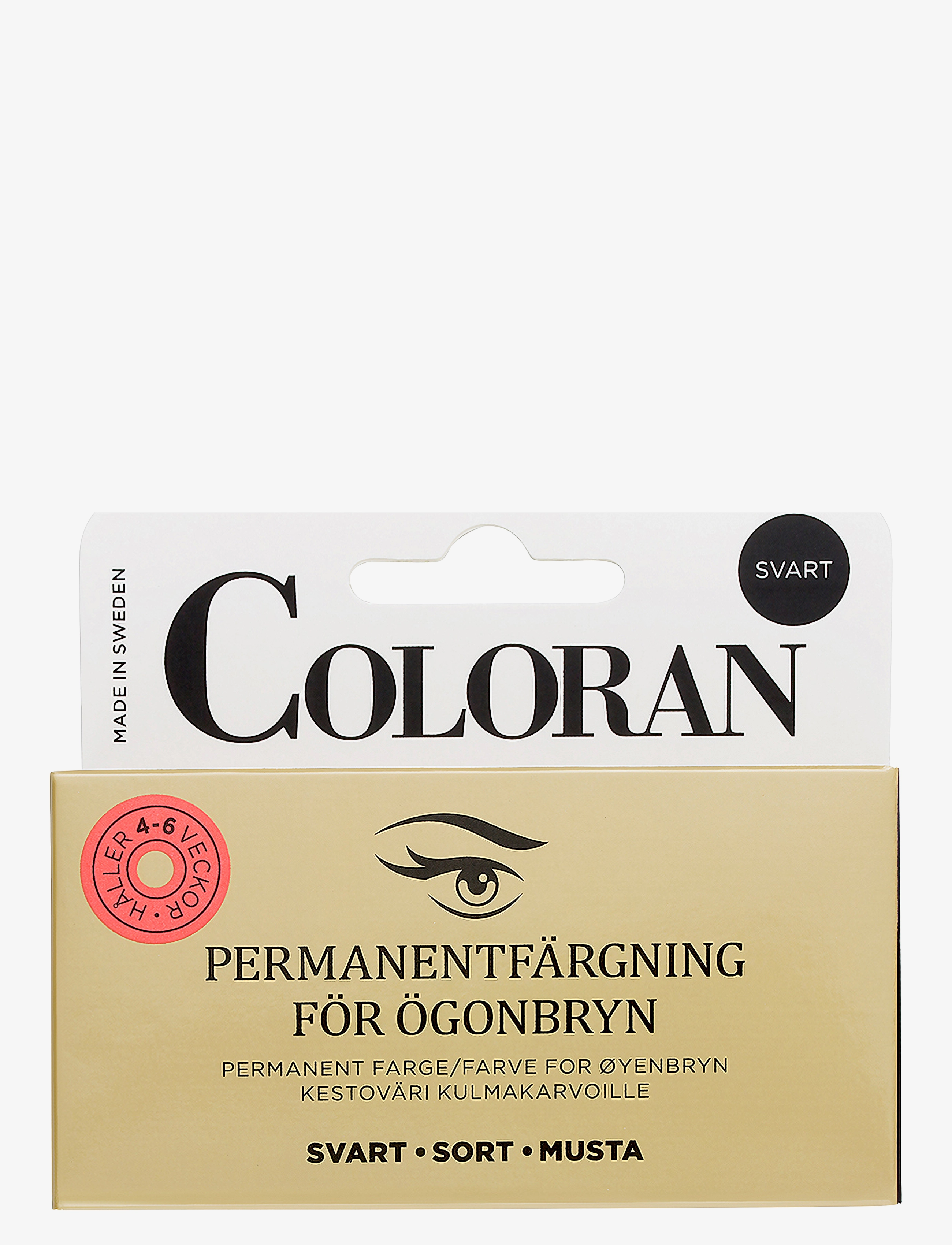 Coloran Eyebrow Tint Black, Øjenbrynsfarve, Sort, Str: ONE SIZE