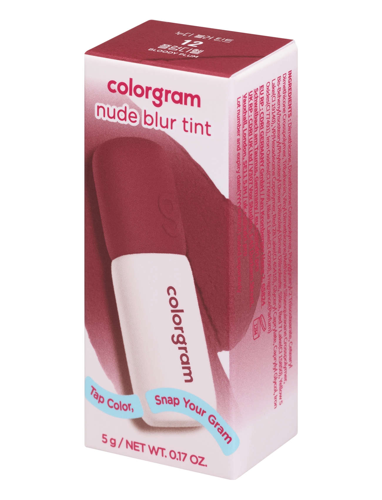 Colorgram - COLORGRAM Nude Blur Tint - makeup - 12 bloody plum - 2