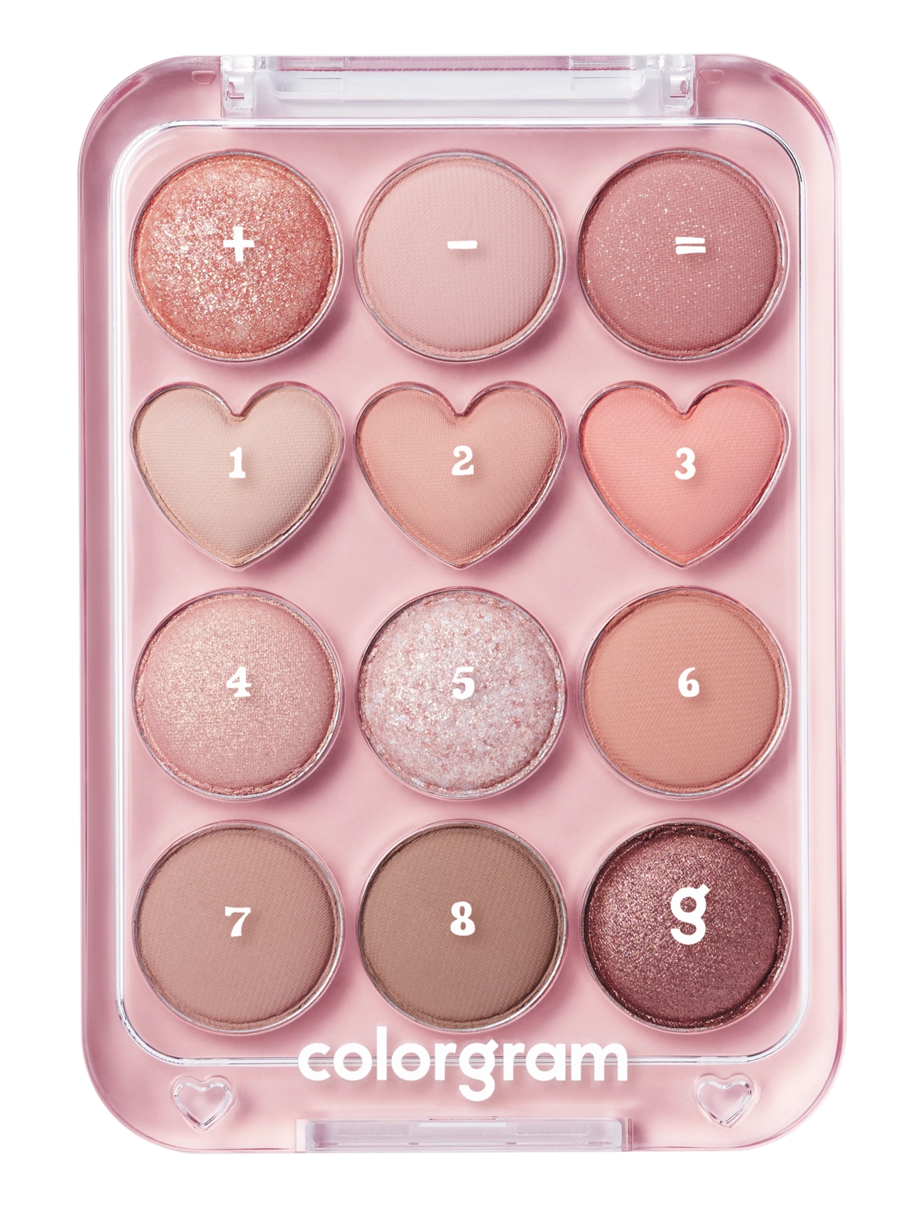 Colorgram COLORGRAM Pin Point Eyeshadow Palette - Colorgram - 01 PEACH+CORAL / coral