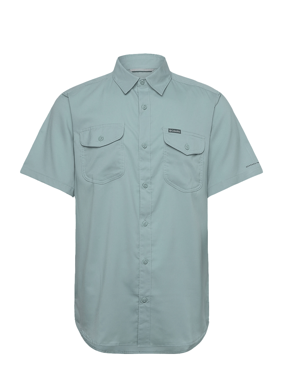 Columbia Sportswear - Utilizer II Solid Short Sleeve Shirt - oberteile & t-shirts - crushed blue - 0