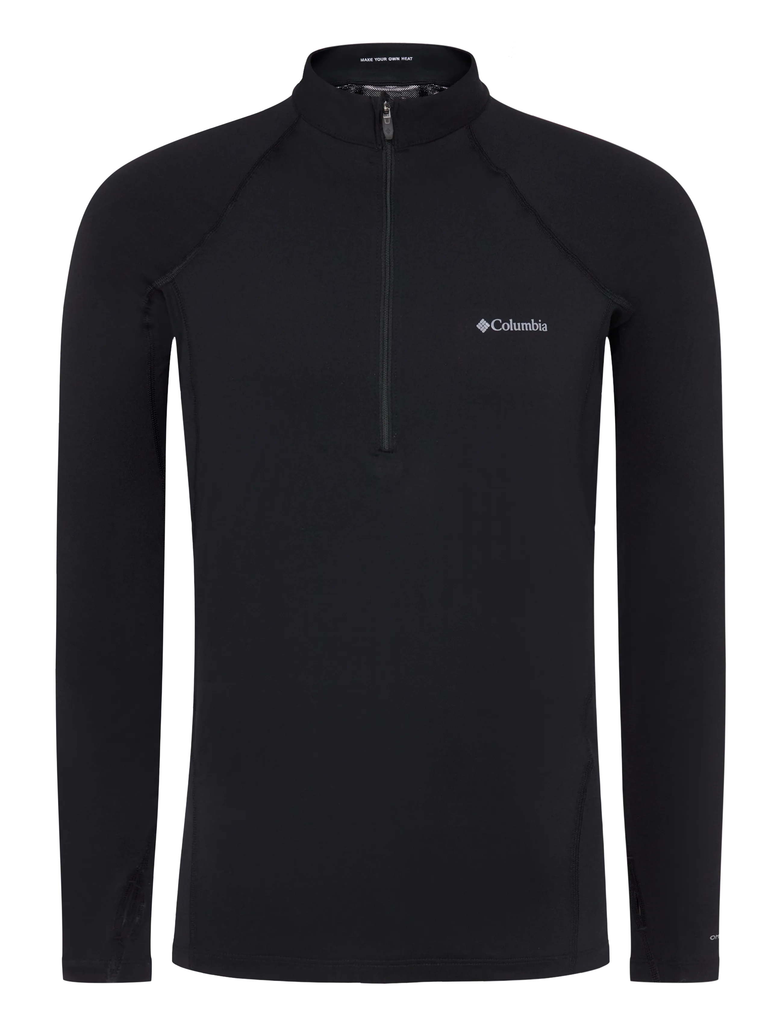 Columbia Sportswear Midweight Stretch Long Sleeve Half Zip - Funktionsunterwäsche - Oberteile - BLACK / black