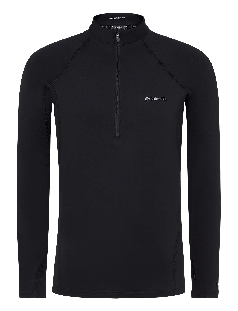 Columbia Sportswear - Midweight Stretch Long Sleeve Half Zip - funktionsunterwäsche - oberteile - black - 0