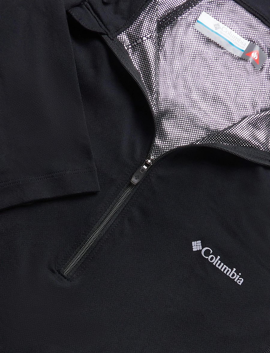 Columbia Sportswear - Midweight Stretch Long Sleeve Half Zip - funktionsunterwäsche - oberteile - black - 2