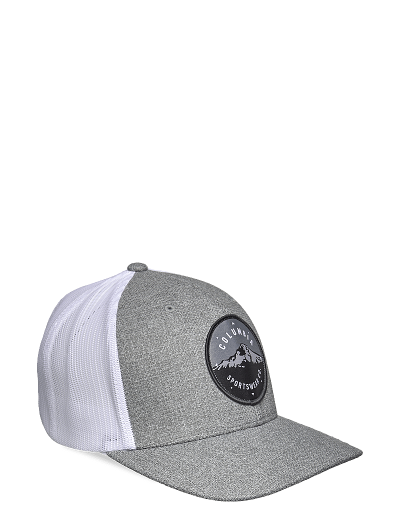 Columbia Sportswear - Columbia Mesh Snap Back - kepsar - columbia grey hthr mt hood circle patch - 0