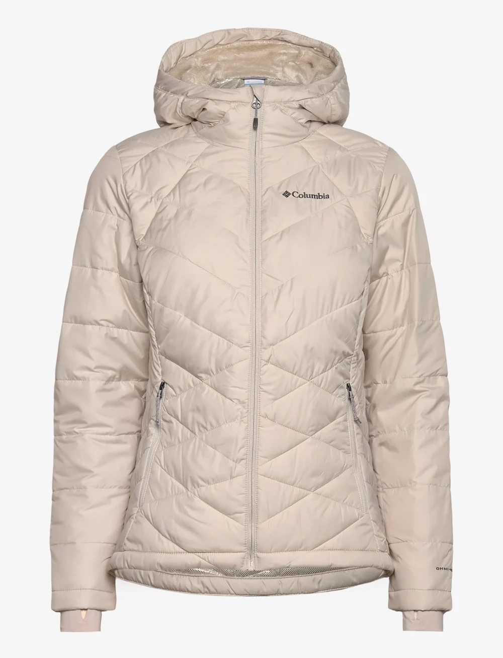 Columbia Sportswear - Heavenly Hooded Jacket - dunjackor - dark stone - 0