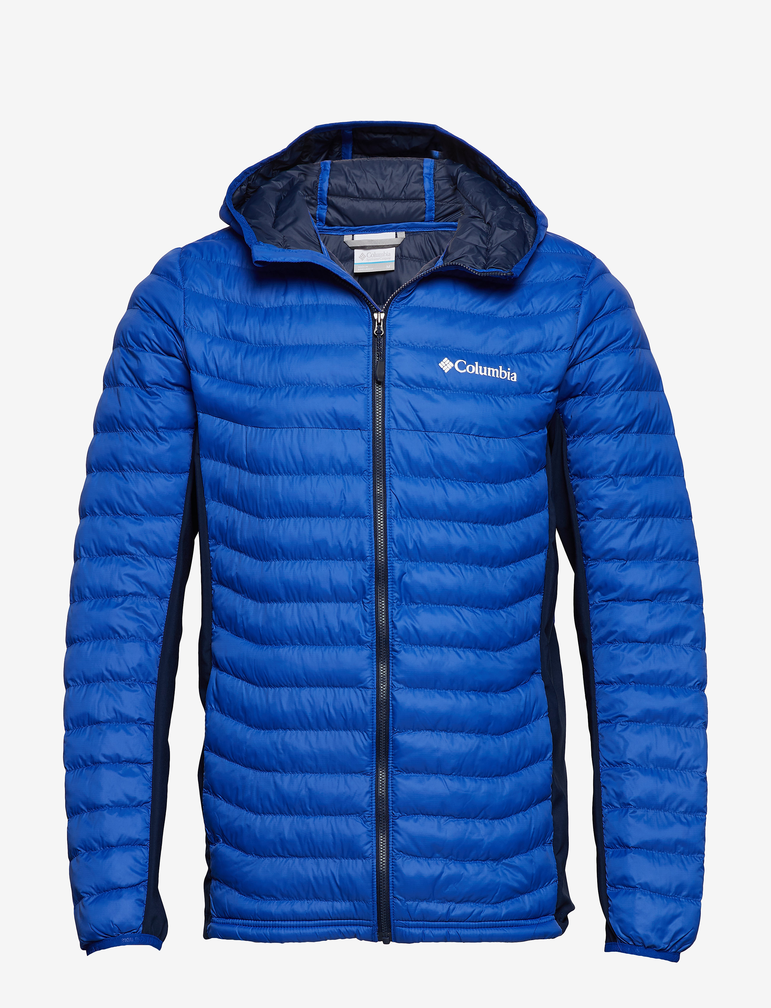 Columbia Sportswear - Powder Pass Hooded Jacket - azul, collegiat - 0