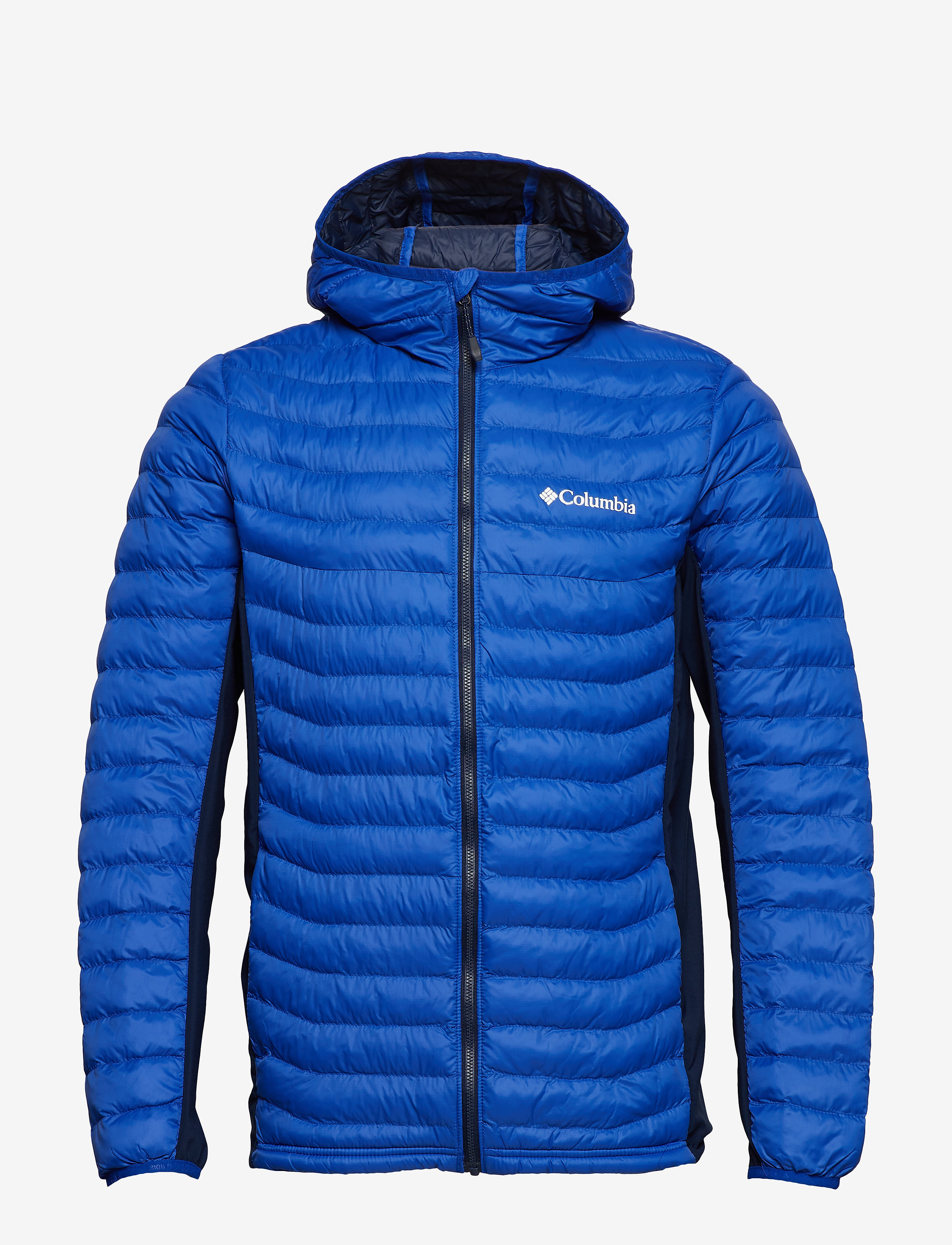 Columbia Sportswear - Powder Pass Hooded Jacket - azul, collegiat - 1