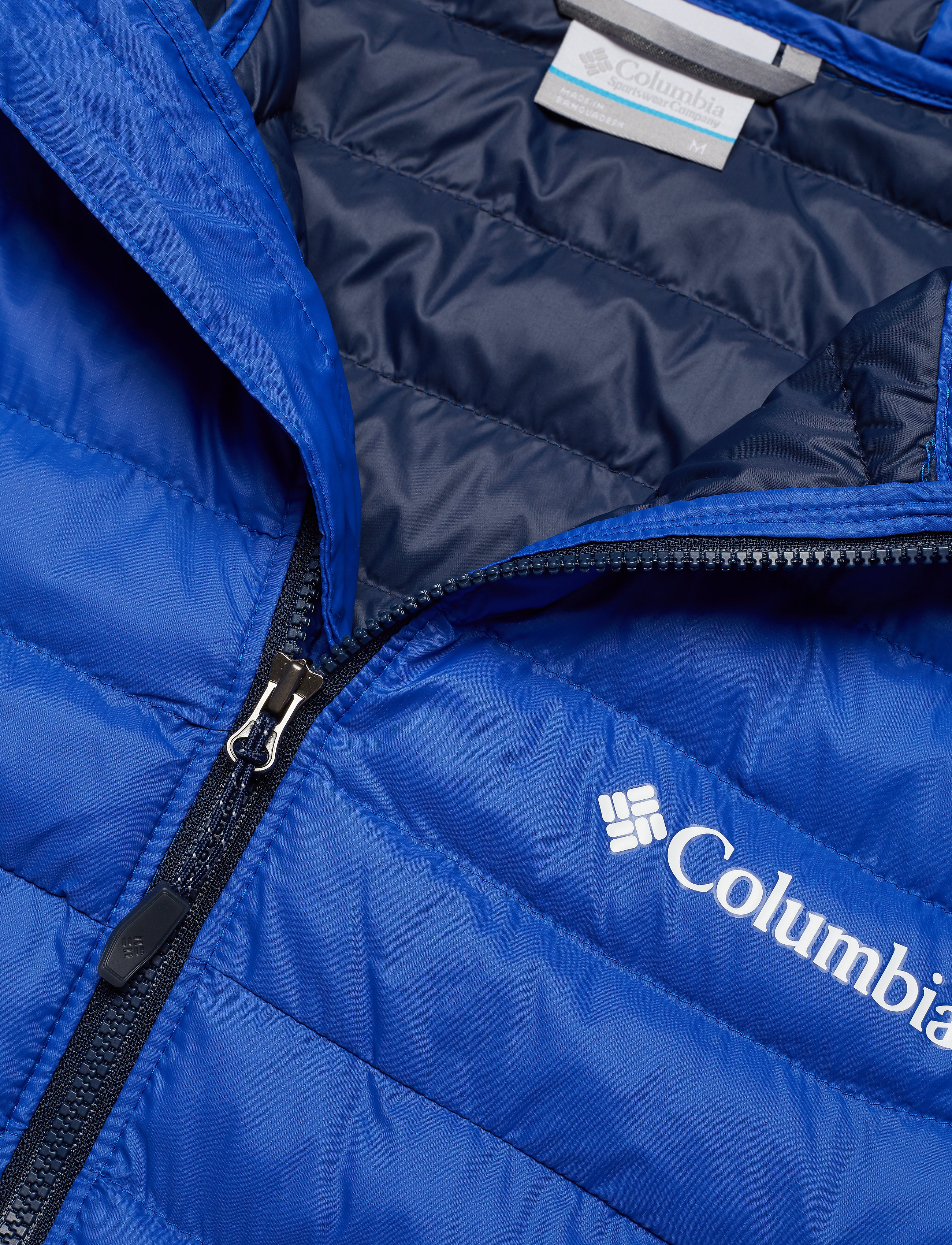 Columbia Sportswear - Powder Pass Hooded Jacket - azul, collegiat - 3