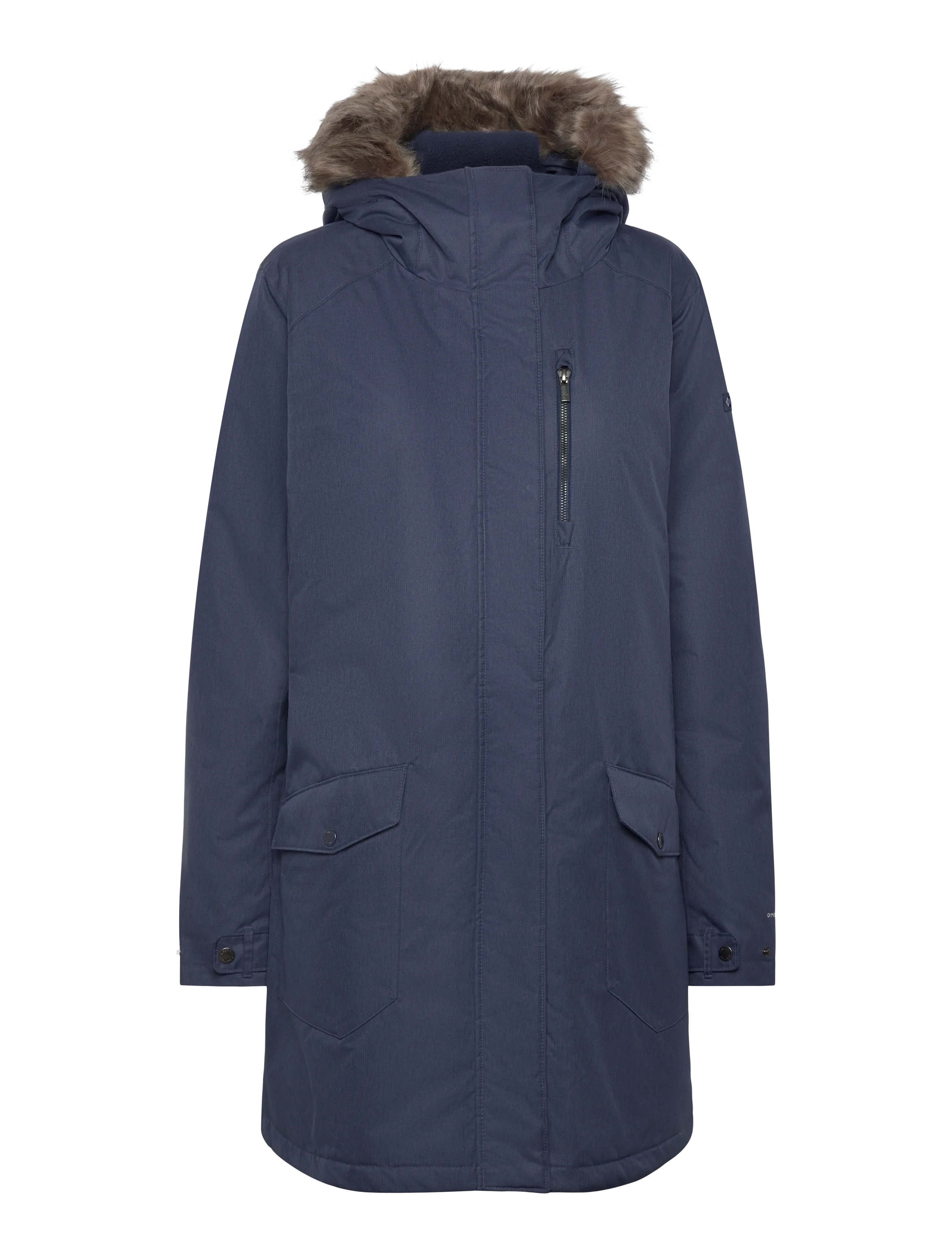 Columbia Sportswear Suttle Mountain Long Insulated Jacket, S, Navy, Sport Jackets > Sport Outdoor Jackets, Dame