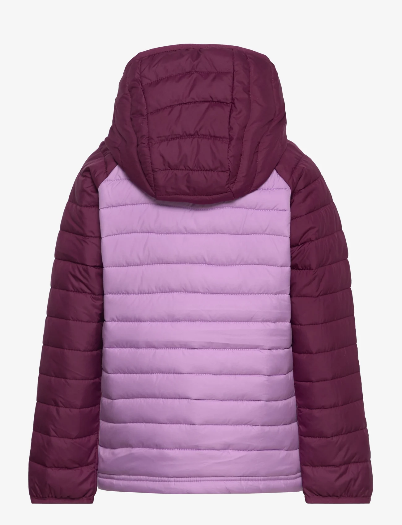 Columbia Sportswear - Powder Lite Girls Hooded Jacket - isolerede jakker - gumdrop, marionberry - 1