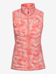 Columbia Sportswear - Powder Pass Vest - pūstosios liemenės - coral reef typhoon blooms, coral reef - 0