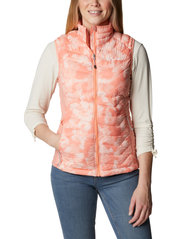 Columbia Sportswear - Powder Pass Vest - vadderade västar - coral reef typhoon blooms, coral reef - 8