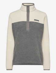 Columbia Sportswear - Benton Springs 1/2 Snap Pullover - mellomlagsjakker - city grey heather, chalk - 0