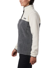 Columbia Sportswear - Benton Springs 1/2 Snap Pullover - mellomlagsjakker - city grey heather, chalk - 4