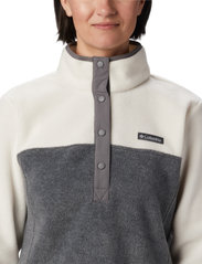 Columbia Sportswear - Benton Springs 1/2 Snap Pullover - laveste priser - city grey heather, chalk - 5