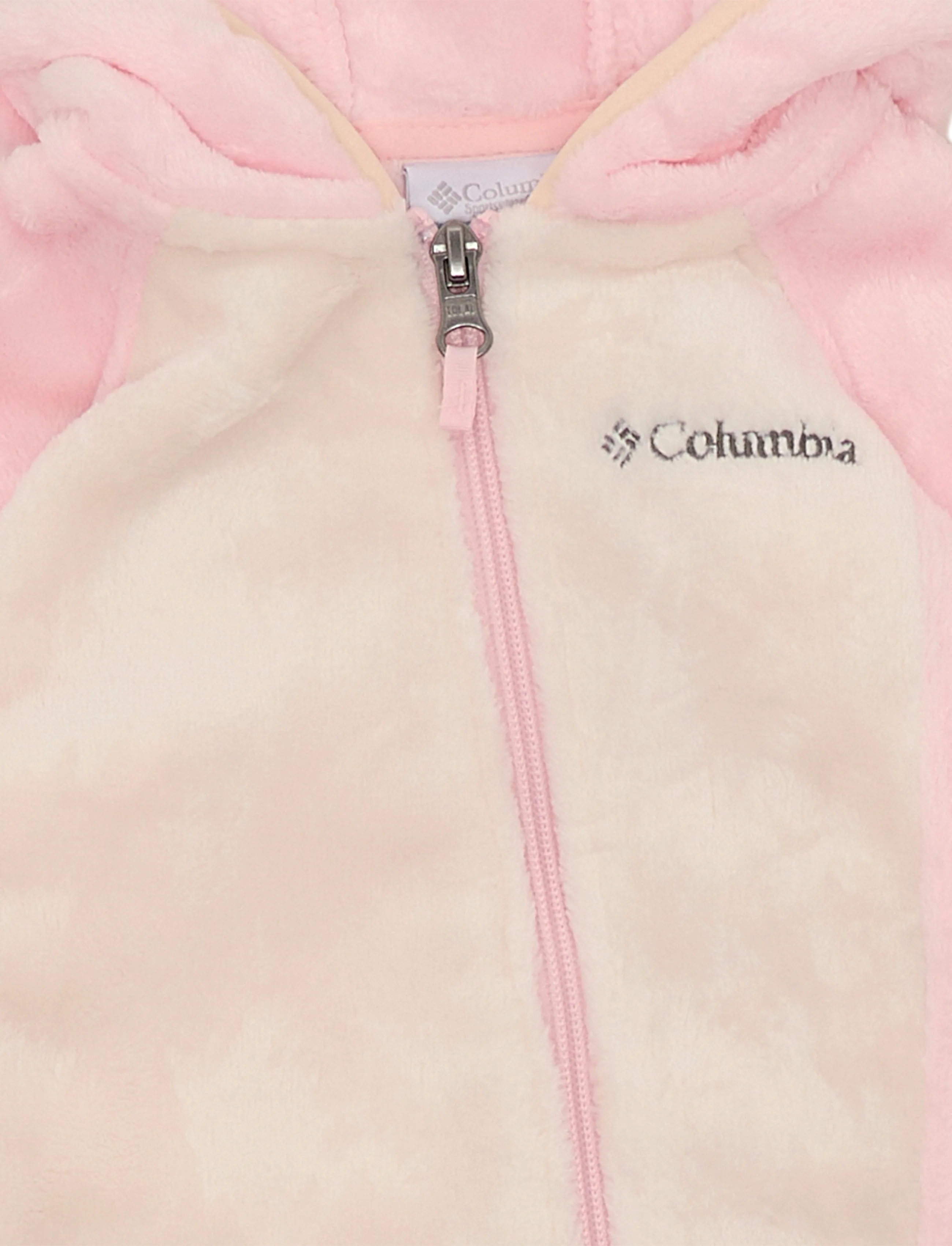 Columbia Sportswear - Foxy Baby Sherpa Bunting - outerwear - satin pink, chalk - 3