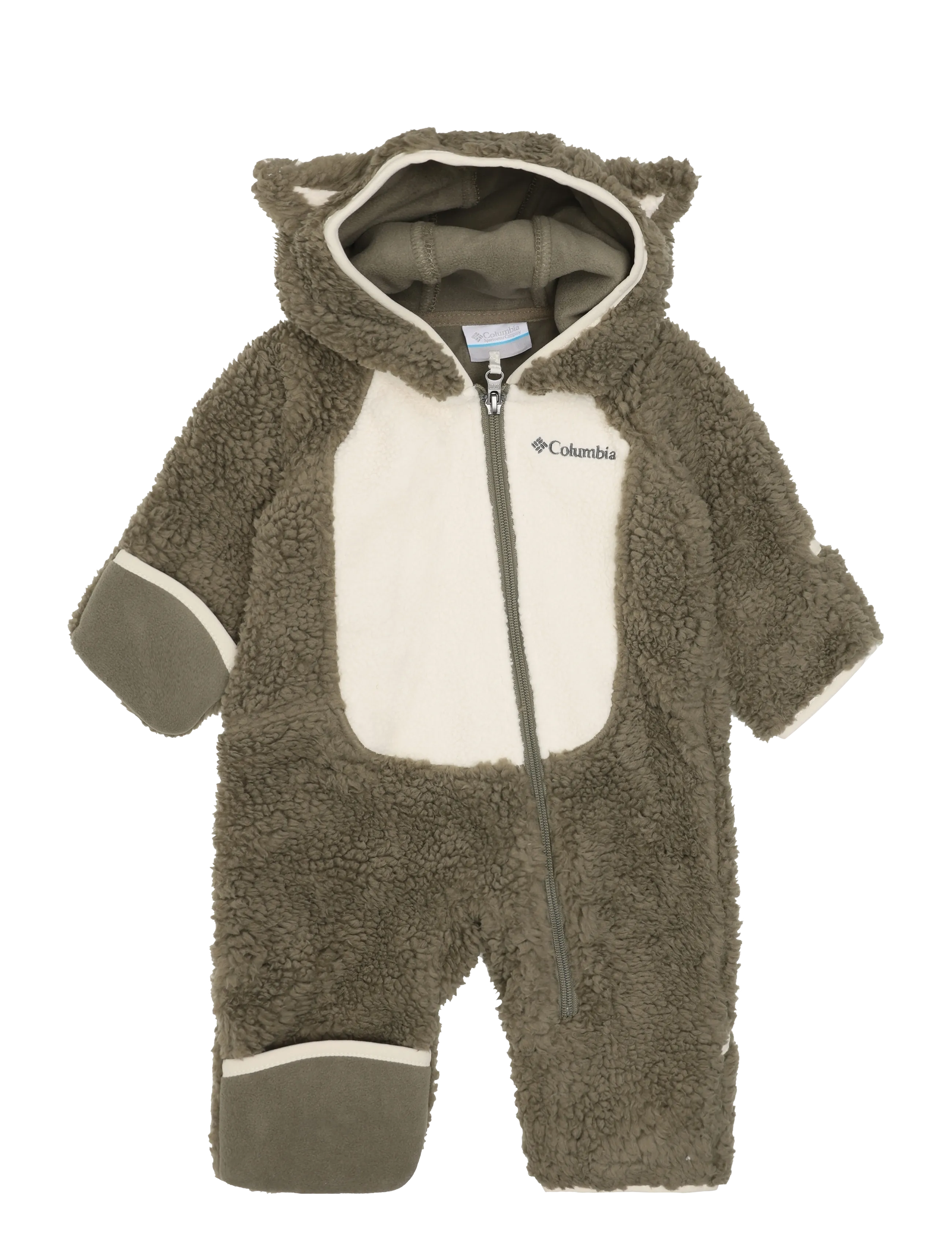 Columbia Sportswear Foxy Baby Sherpa Bunting - Fleece-Sets - STONE GREEN, CHALK / khaki/green