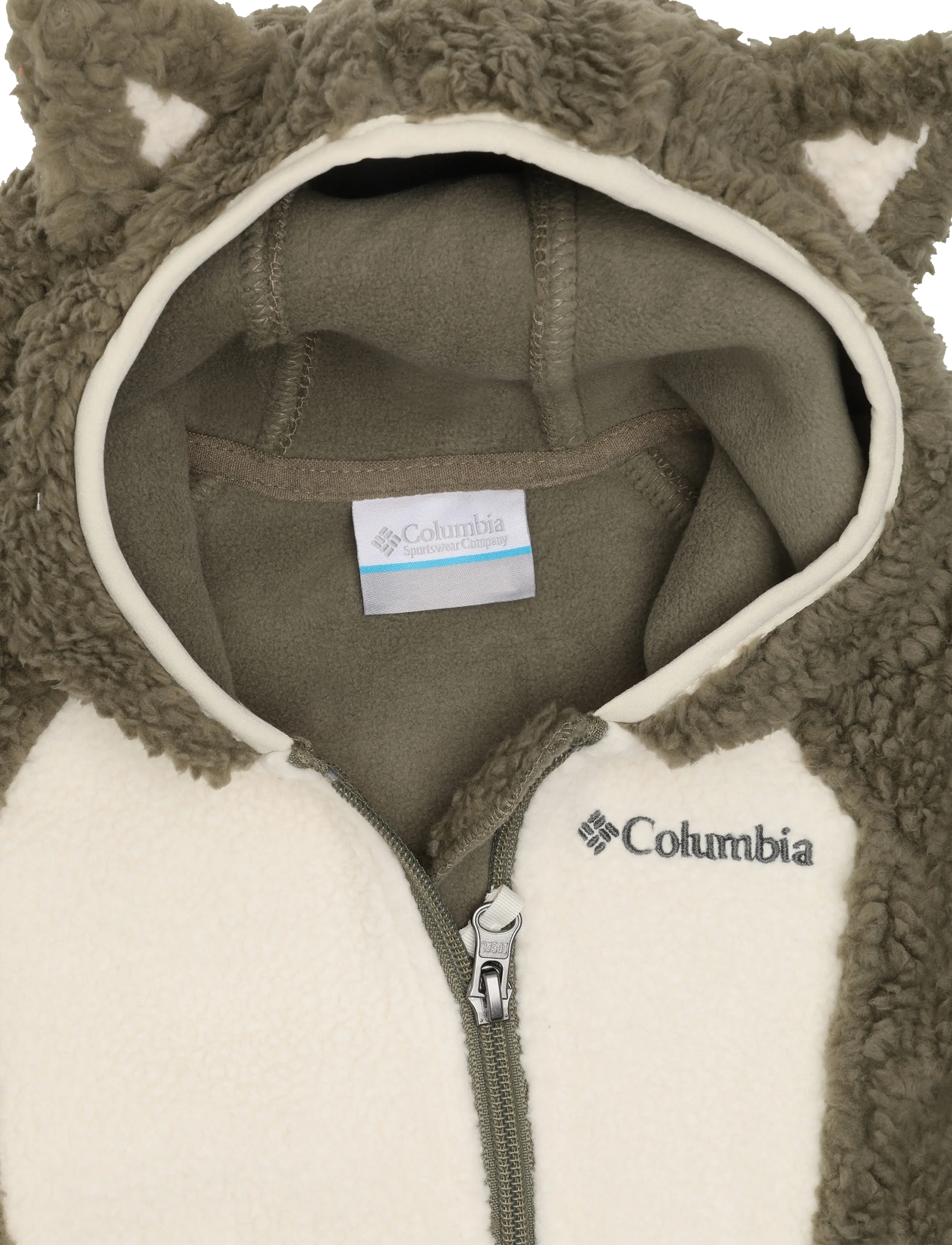 Columbia Sportswear - Foxy Baby Sherpa Bunting - overalls - stone green, chalk - 2