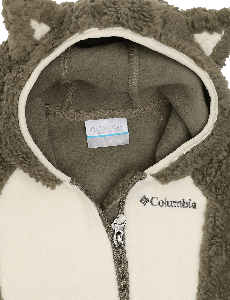 Columbia Sportswear - Foxy Baby Sherpa Bunting - overalls - stone green, chalk - 2