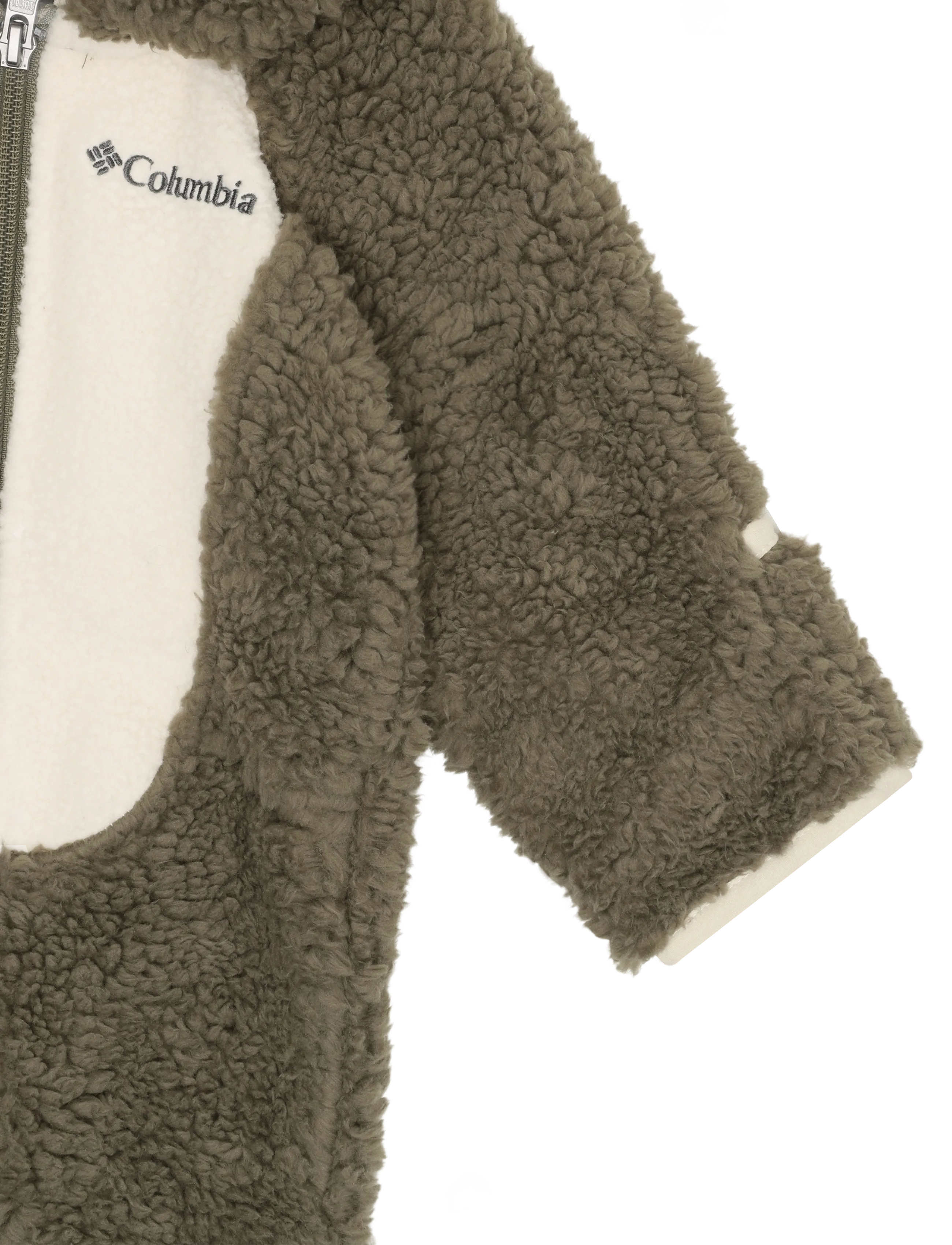Columbia Sportswear - Foxy Baby Sherpa Bunting - overalls - stone green, chalk - 4