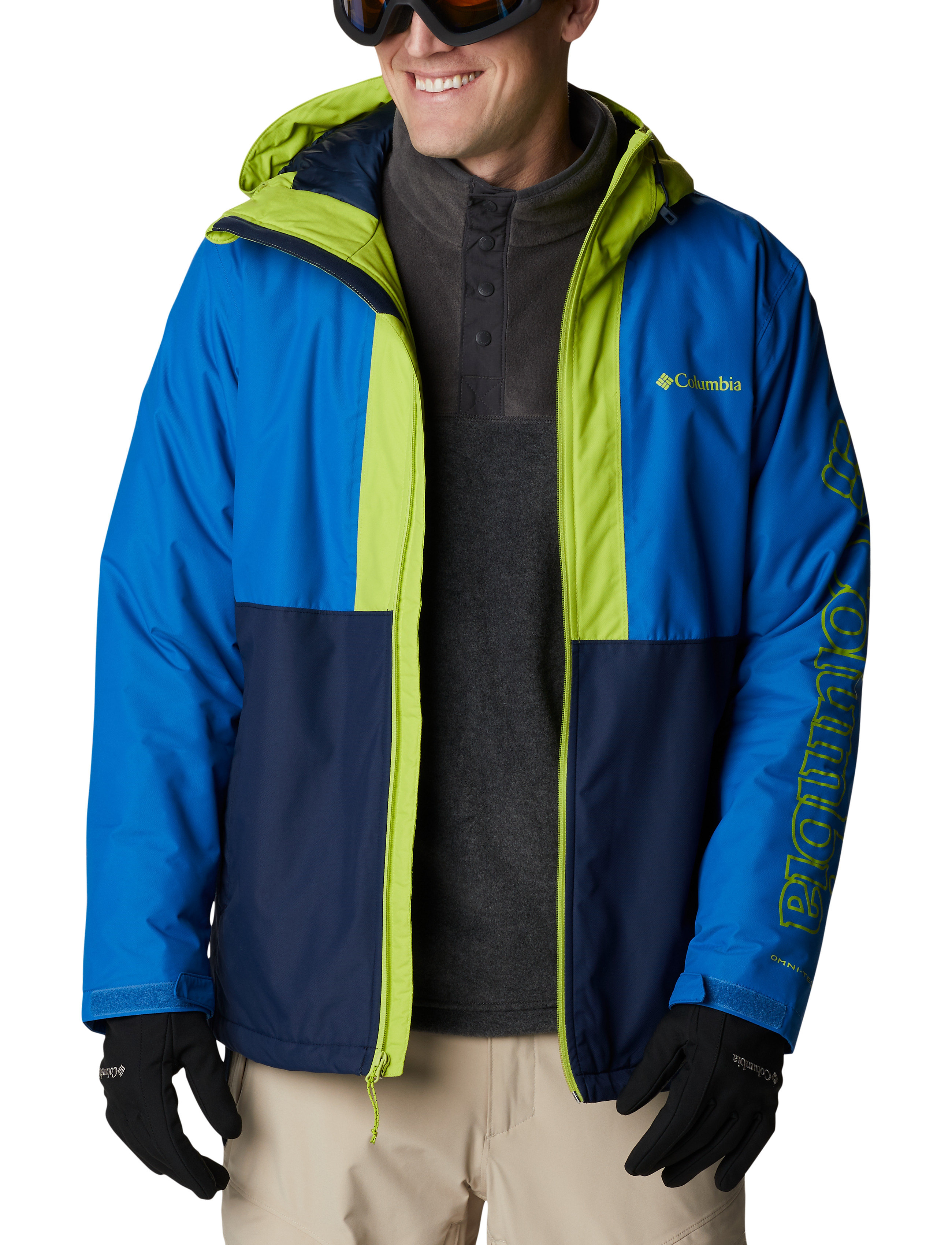 Columbia Sportswear - Timberturner Jacket - coll navy, brt indigo, brt chartreuse - 4