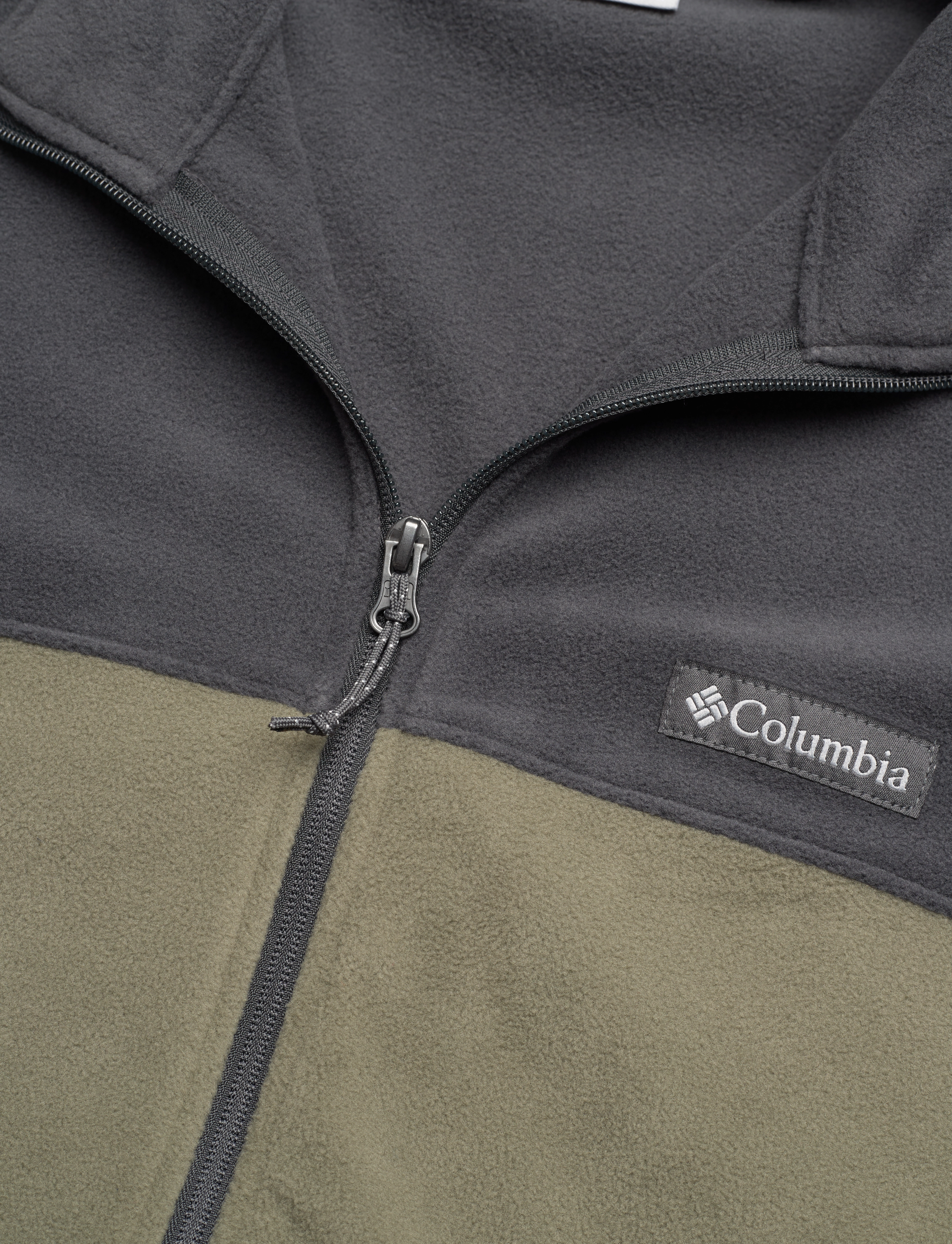 Columbia Sportswear - Basin Trail III Full Zip - fleece og mellemlag - stone green, shark - 2