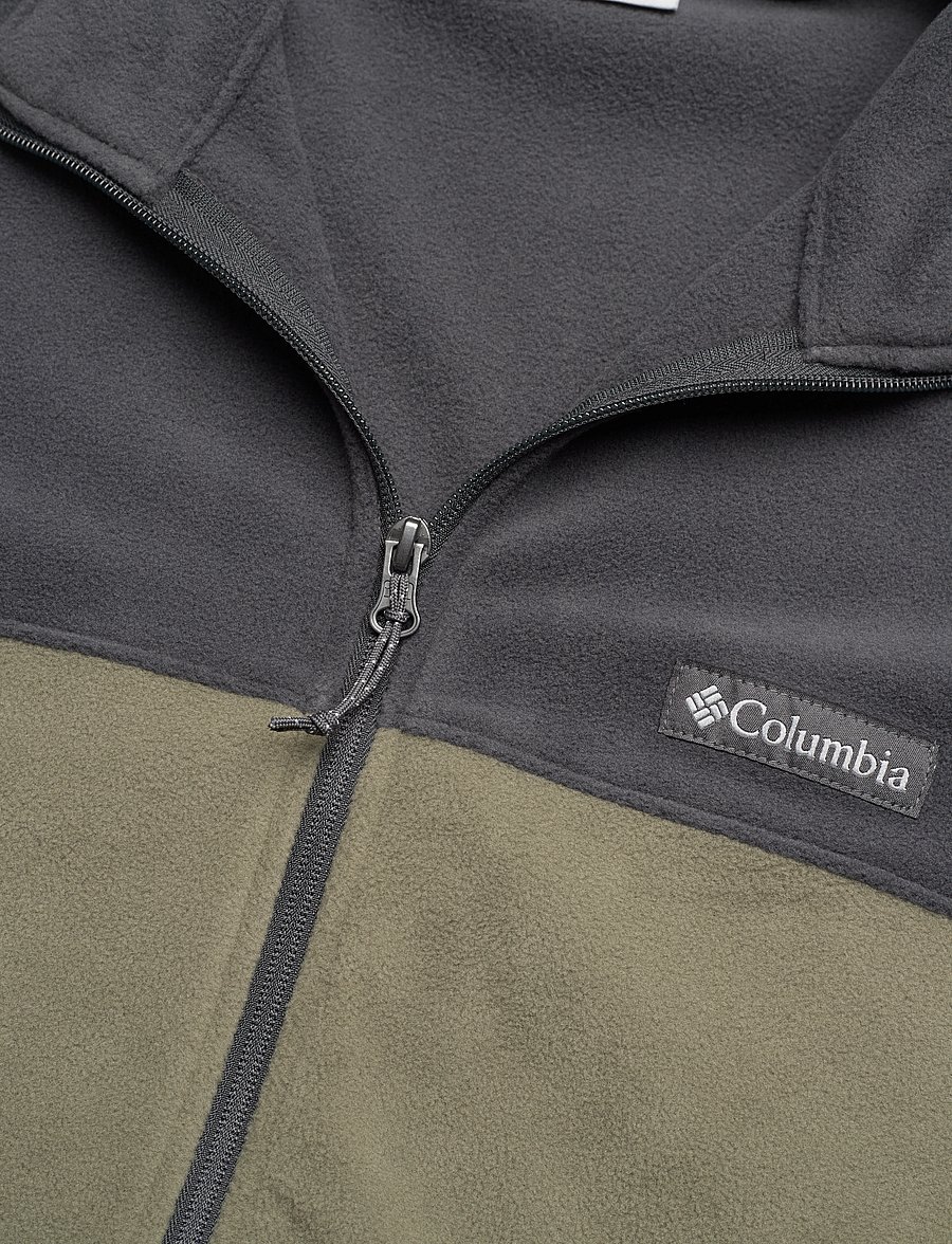 Columbia Sportswear - Basin Trail III Full Zip - fleece og mellemlag - stone green, shark - 2