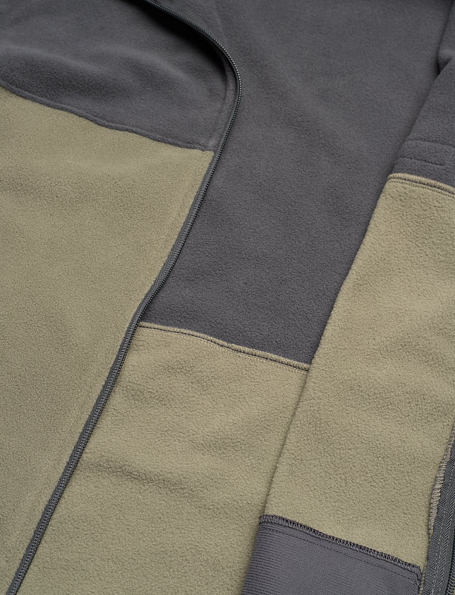 Columbia Sportswear - Basin Trail III Full Zip - fleece og mellemlag - stone green, shark - 4