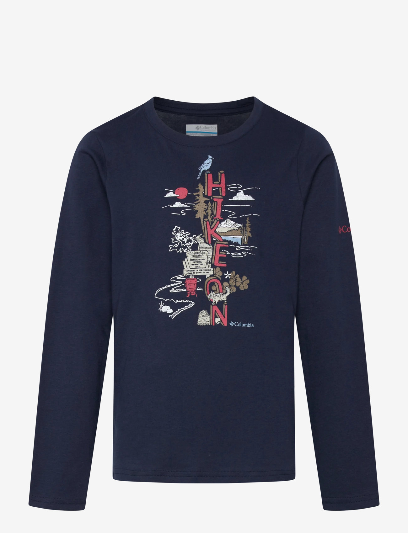 Columbia Sportswear - Dobson Pass LS Graphic Tee - langärmelig - collegiate navy, hike on - 0