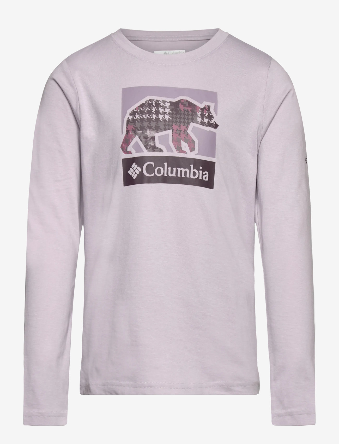 Columbia Sportswear - Hazeldel Hill LS Graphic Tee - långärmade t-shirts - lavender pearl, barely printed - 0