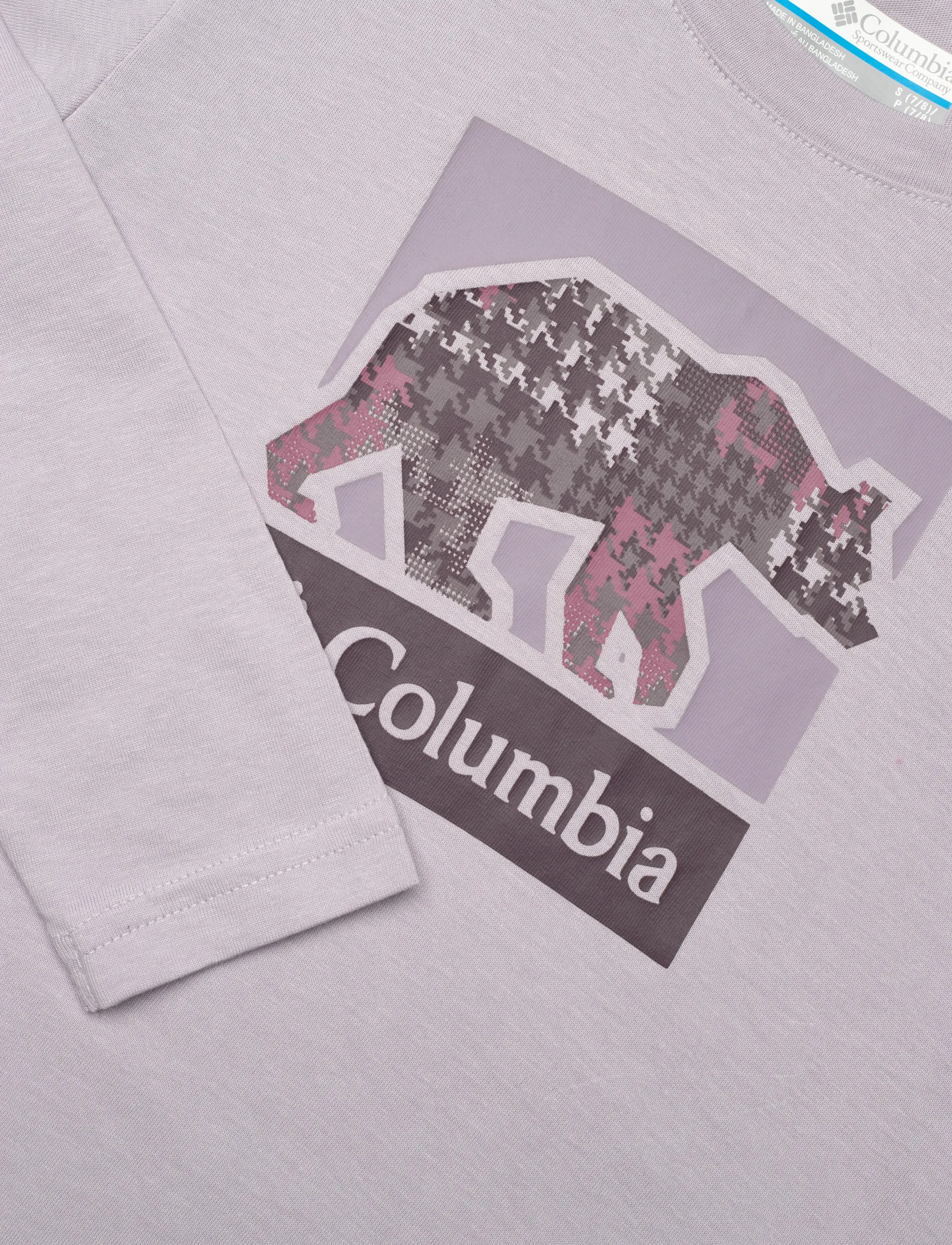 Columbia Sportswear - Hazeldel Hill LS Graphic Tee - długi rękaw - lavender pearl, barely printed - 2