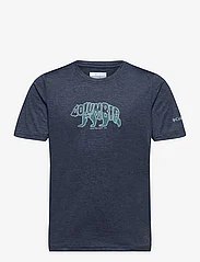 Columbia Sportswear - Mount Echo Short Sleeve Graphic Shirt - urheilutopit - collegiate navy, bearly stroll - 0