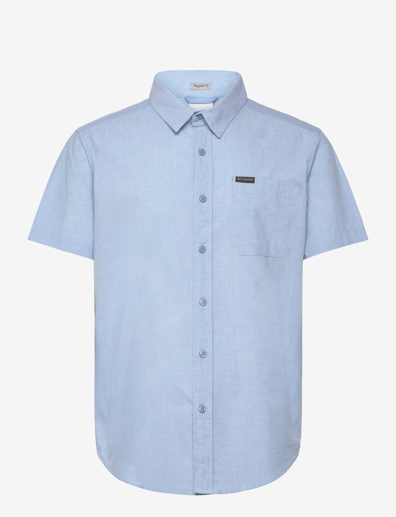 Columbia Sportswear - Rapid Rivers Novelty Short Sleeve - toppe & t-shirts - ripple blue diamond dobby chambray - 0