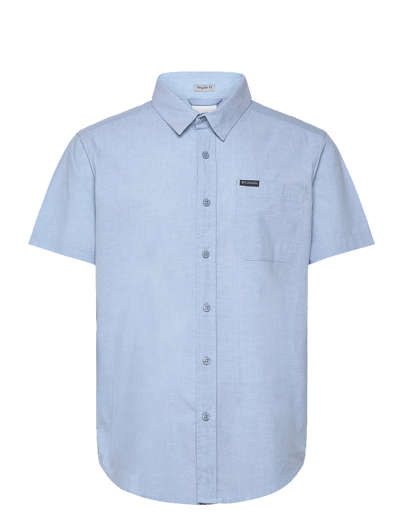 Columbia Sportswear - Rapid Rivers Novelty Short Sleeve - toppe & t-shirts - ripple blue diamond dobby chambray - 0