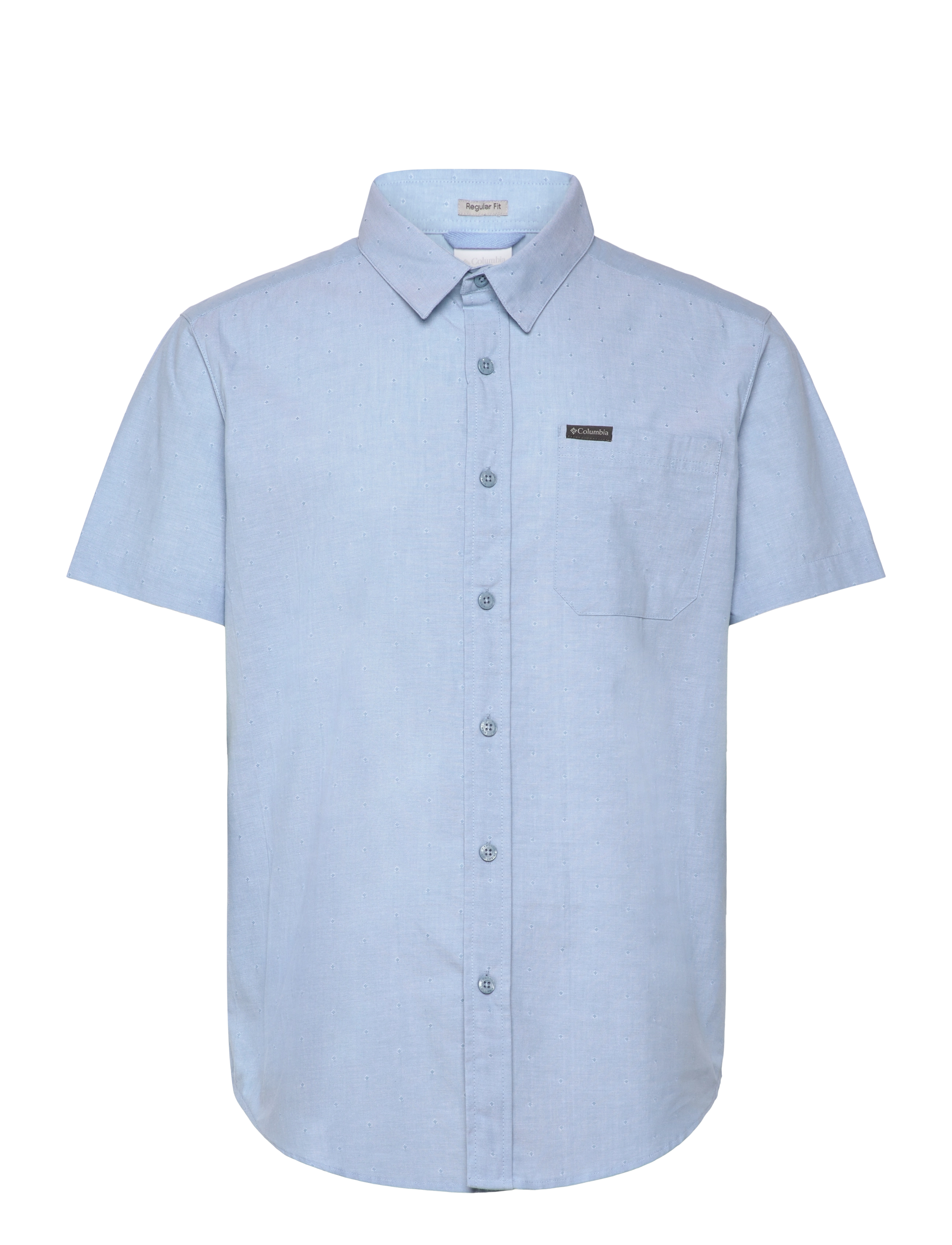 Columbia Sportswear Rapid Rivers Novelty Short Sleeve - Columbia Sportswear - RIPPLE BLUE DIAMOND DOBBY CHAMBRAY / blue