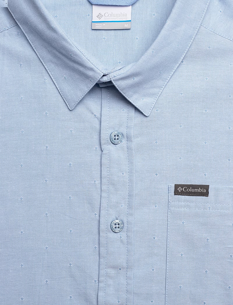 Columbia Sportswear - Rapid Rivers Novelty Short Sleeve - toppe & t-shirts - ripple blue diamond dobby chambray - 2