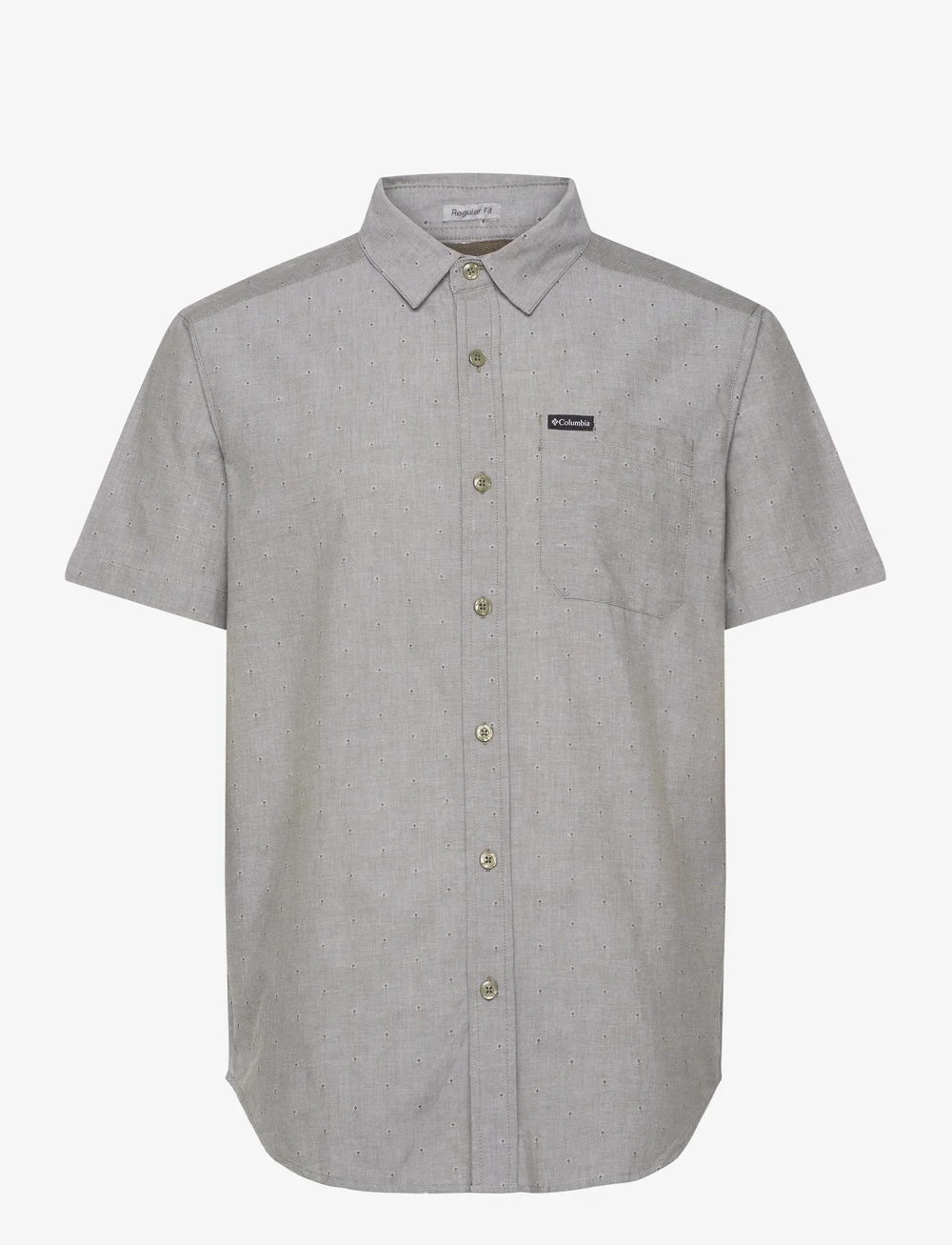 Columbia Sportswear - Rapid Rivers Novelty Short Sleeve - oberteile & t-shirts - stone green diamond dobby chambray - 0