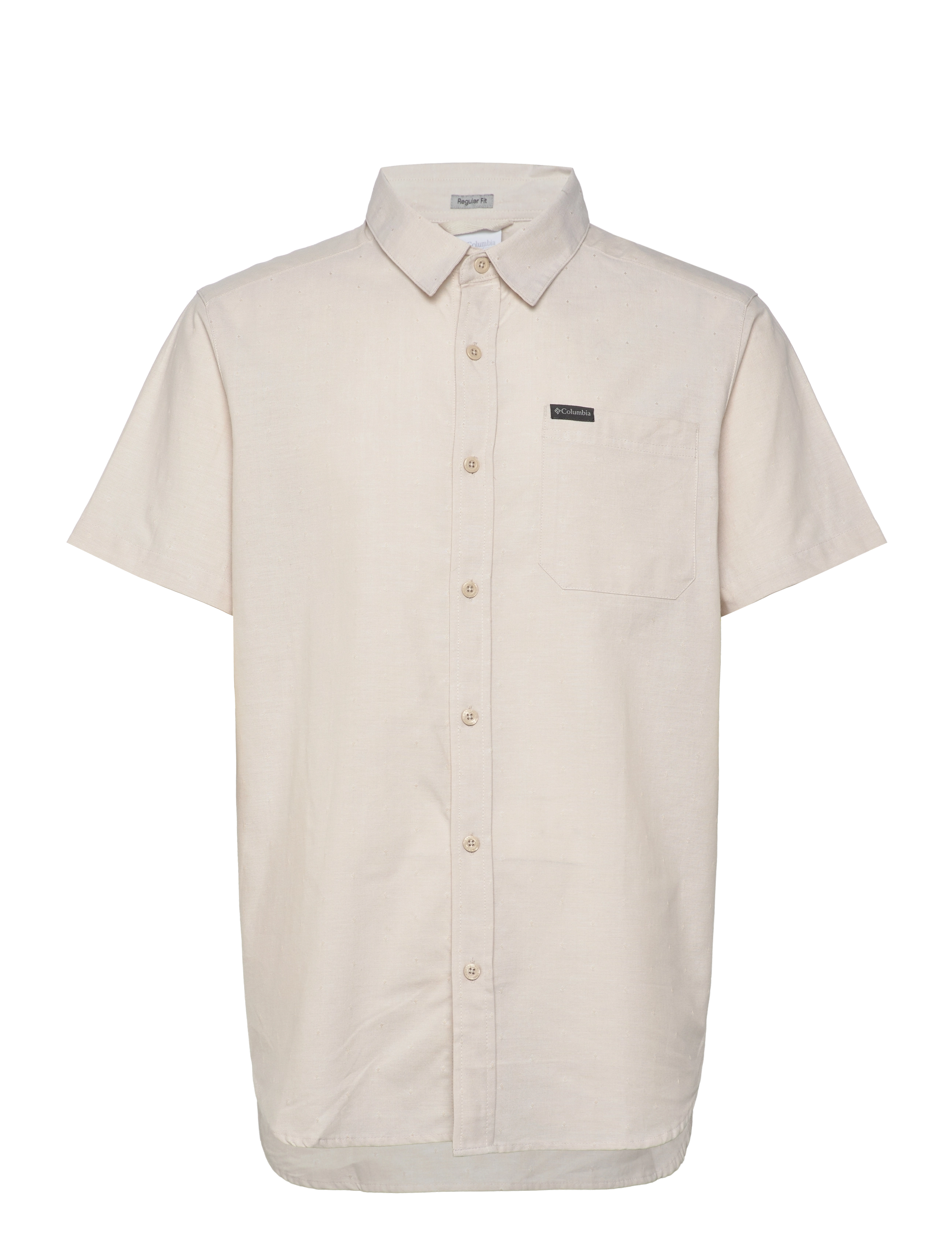 Columbia Sportswear Rapid Rivers Novelty Short Sleeve - Columbia Sportswear - DARK STONE DIAMOND DOBBY CHAMBRAY / beige