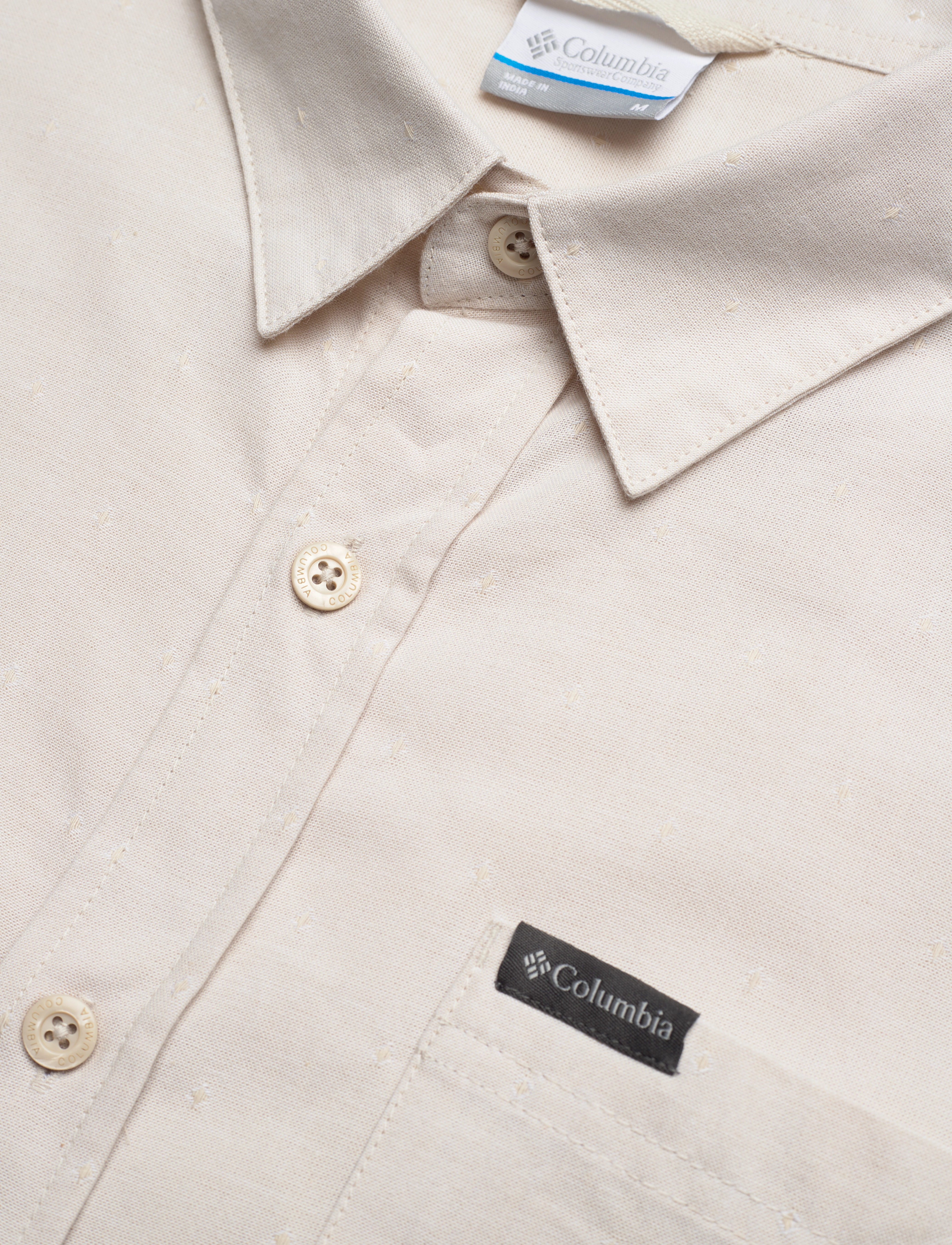 Columbia Sportswear - Rapid Rivers Novelty Short Sleeve - toppar & t-shirts - dark stone diamond dobby chambray - 3