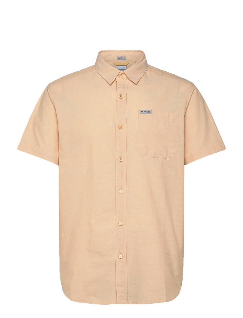Columbia Sportswear - Rapid Rivers Novelty Short Sleeve - toppe & t-shirts - sand dune diamond dobby chambray - 0