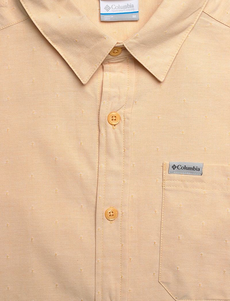 Columbia Sportswear - Rapid Rivers Novelty Short Sleeve - toppe & t-shirts - sand dune diamond dobby chambray - 2