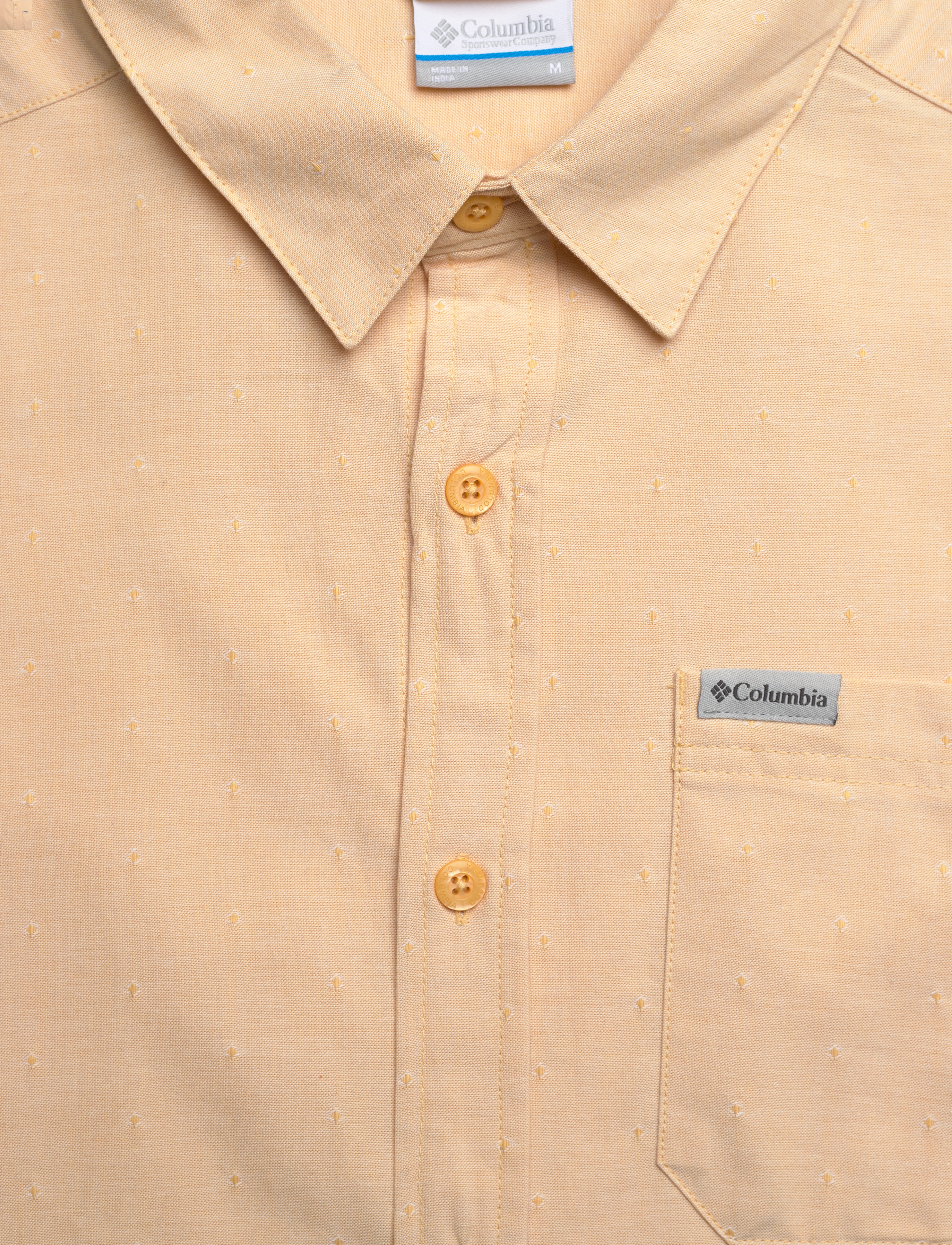 Columbia Sportswear - Rapid Rivers Novelty Short Sleeve - oberteile & t-shirts - sand dune diamond dobby chambray - 2