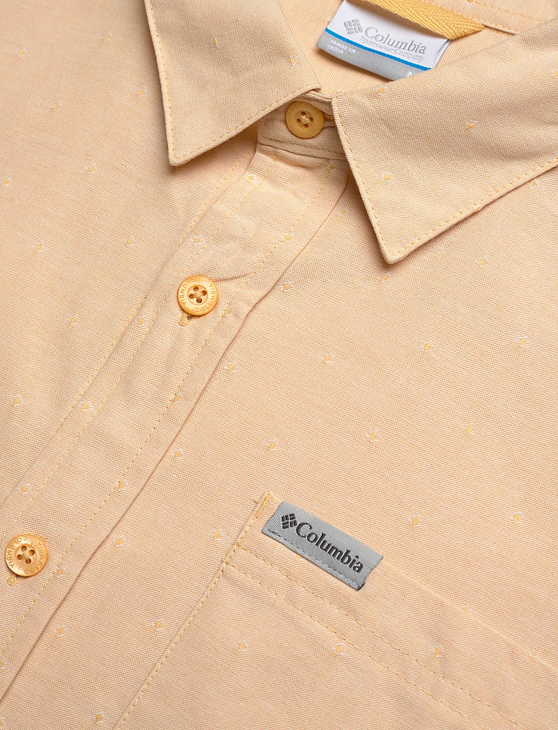 Columbia Sportswear - Rapid Rivers Novelty Short Sleeve - toppe & t-shirts - sand dune diamond dobby chambray - 3