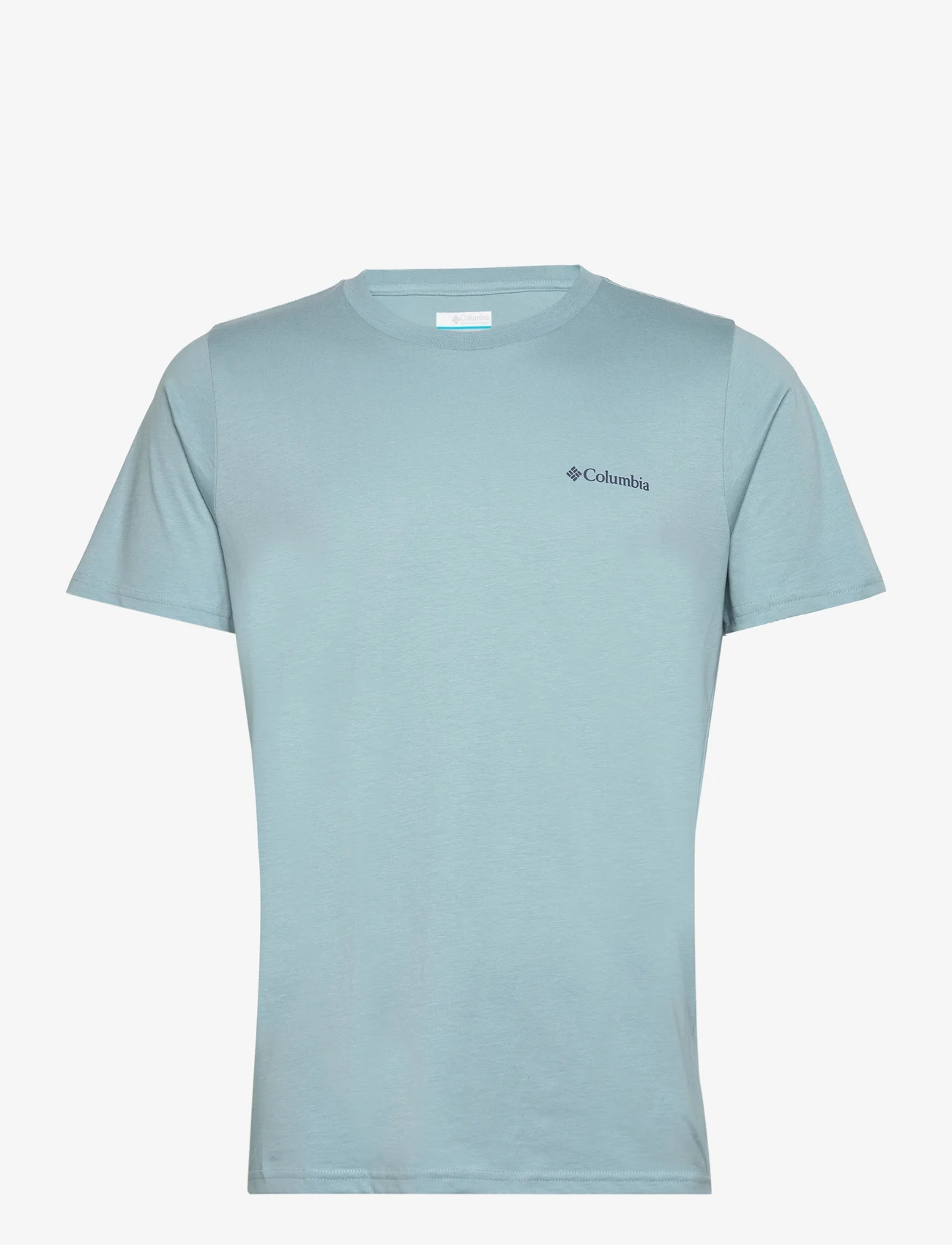 Columbia Sportswear - CSC Seasonal Logo Tee - short-sleeved t-shirts - stone blue, timberline trails graphic - 0