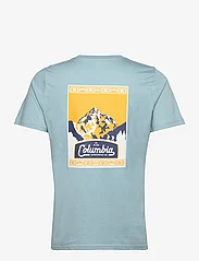 Columbia Sportswear - CSC Seasonal Logo Tee - short-sleeved t-shirts - stone blue, timberline trails graphic - 1