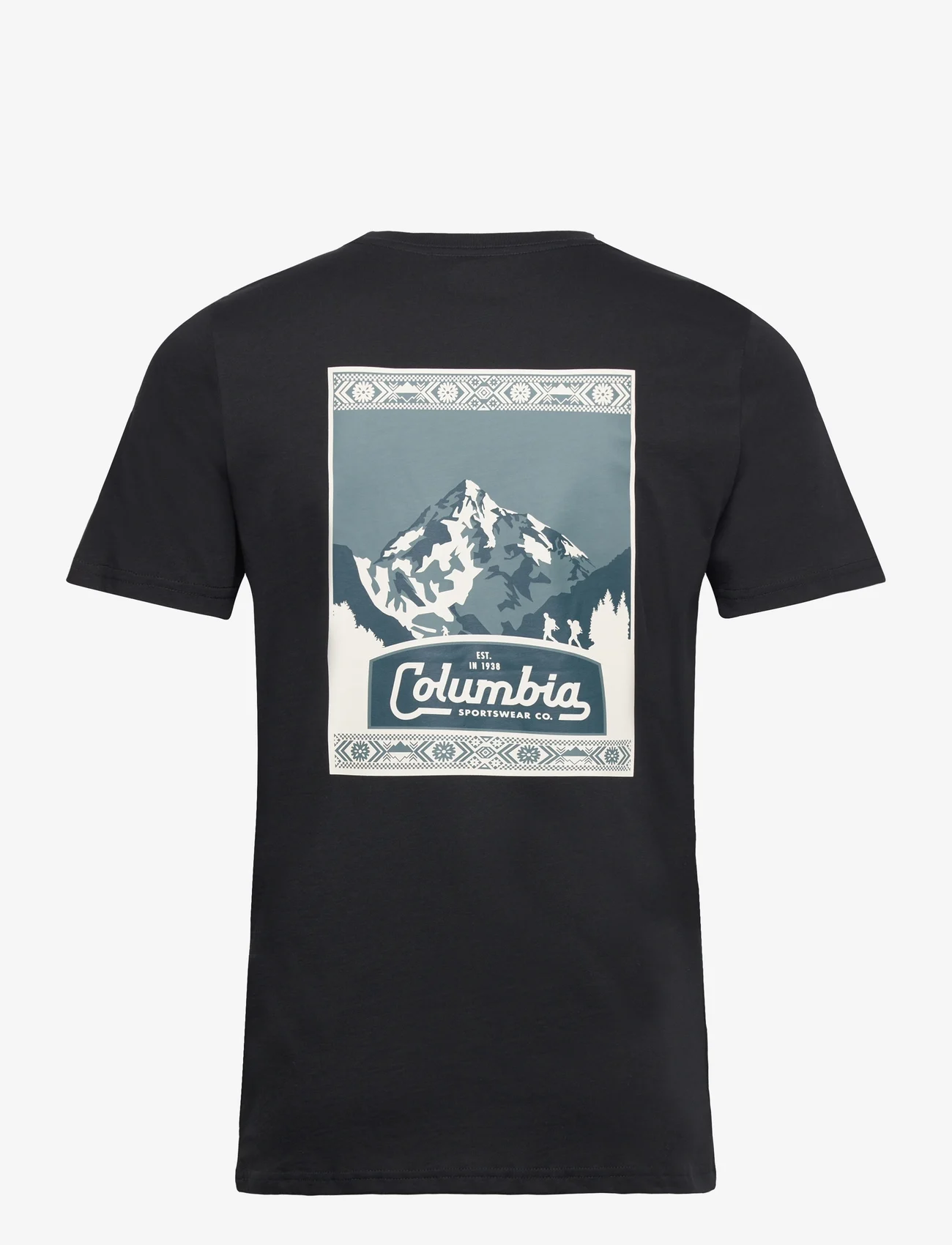 Columbia Sportswear - CSC Seasonal Logo Tee - t-shirts - black, timberline trails graphic - 1